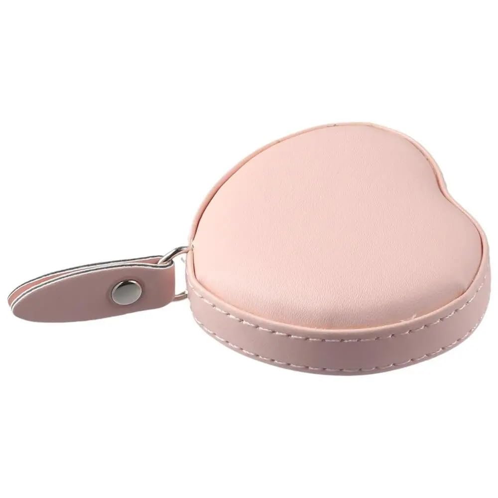 Cinta métrica en Forma de corazón, Regla Flexible, Mini Regla portátil, Cinta métrica de Cuero Suave, Herramientas de medición