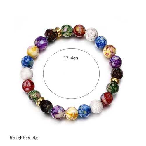 Colorful Beaded Bracelet with Seven Shades – Vibrant Fashion Jewelry for Women, Fashionable and Stylish Accessory2