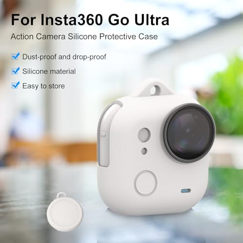 Funda de silicona completa con tapa de lente para Insta360 GO Ultra miniatura 2