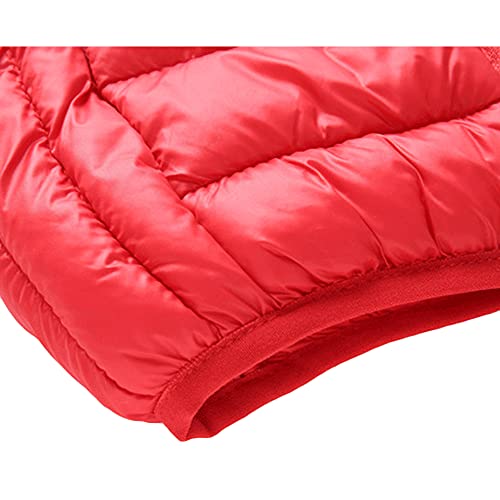 Aiwuhe Baby Boys Girls Hooded Puffer Vest Winter Lightweight Sleeveless Bear Ears Zipper Up Jacket Red 80 #TOP4