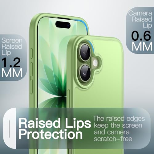 Image of JETech Matte Case for iPhone 17 6.3-Inch, Shockproof Military Grade Drop Protection, Frosted Translucent Back Minimalist Phone Cover, Anti-Fingerprint (Sage)