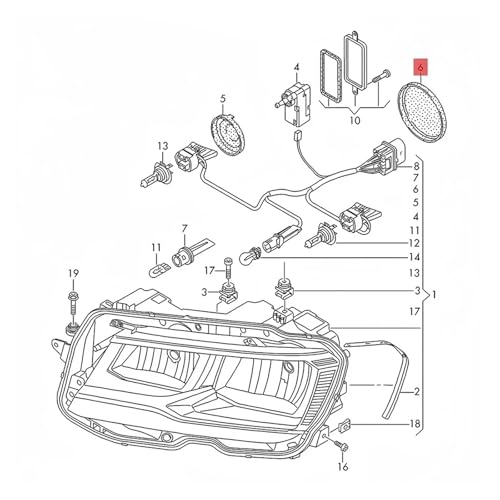 Cache phare anti-poussière pour bloquer l'humidité des ampoules de Passat CC