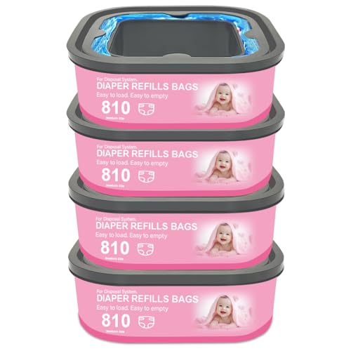 La Mejor Selección de Recambios que puedes comprar esta semana. 43 Recambios cuadrados Jumbo para bolsas de eliminación compatibles con pañales Genie Compact, cubos selectos y clásicos, con capacidad para hasta 810 pañales de tamaño recién...