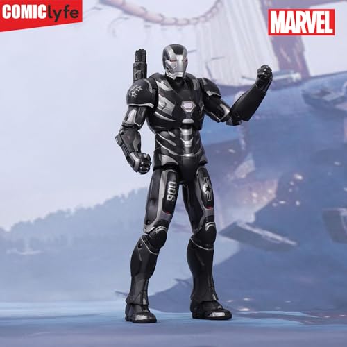 Image of Marvel War Machine 7 Inch Superhero Action Figure Toy | Avengers Collectible Figurine | Fully Articulated ABS + PV Material | Armored Superheroes Toy by Comiclyfe for Kids & Collectors