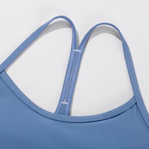 Image of Weixinbuy Girls Swimsuits Bikini Set Kids Bathing Suit Bikini Top Bottom 2Pcs Teen Girls' Swimwear Set