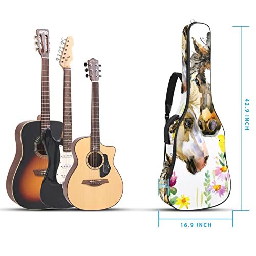 Hondank Housse imperméable pour guitare acoustique avec double bandoulière et poche Motif fleurs de cerisier… - Les Beatles, Paul McCartney, John Lennon, RIngo Starr, George Harrison Hondank Housse imperméable pour guitare acoustique avec double bandoulière et poche Motif fleurs de cerisier… – Image 6