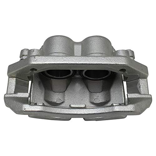 Image of TRQ Front Brake Caliper Set Zinc Coated Brackets Hardware Compatible with 2005-2008 Dodge Dakota 2006-2008 Ram 1500 2006-2009 Mitsubishi Raider