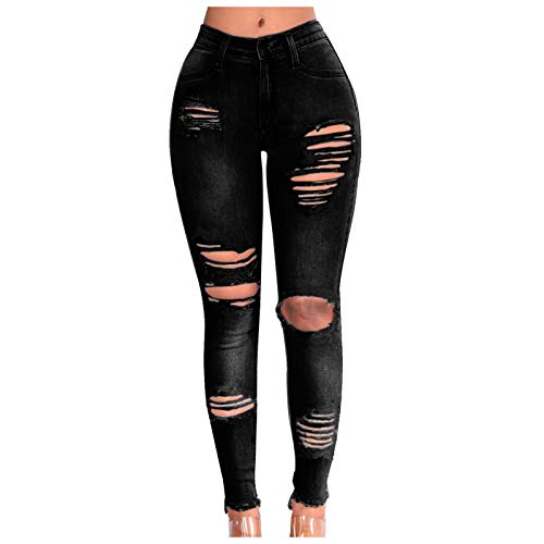 Ghemdilmn Ripped Jeans Damen Zerrissene Skinny Stretch Jeanshose Freizeit...