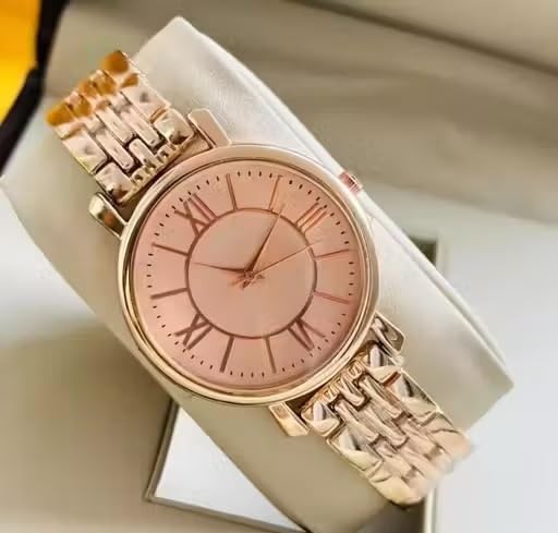 Women Analog Dial Watch – Durable & Lightweight Wrist Watch Rose Gold Color-picture-31
