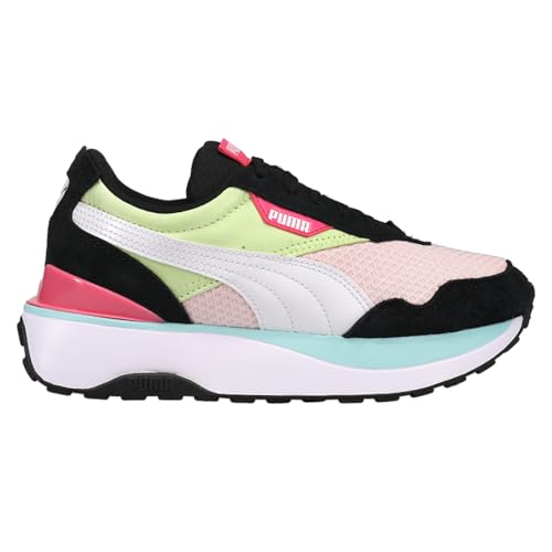 PUMA Kids Girls Cruise Rider Peony Lace Up Sneakers Shoes Casual - Black