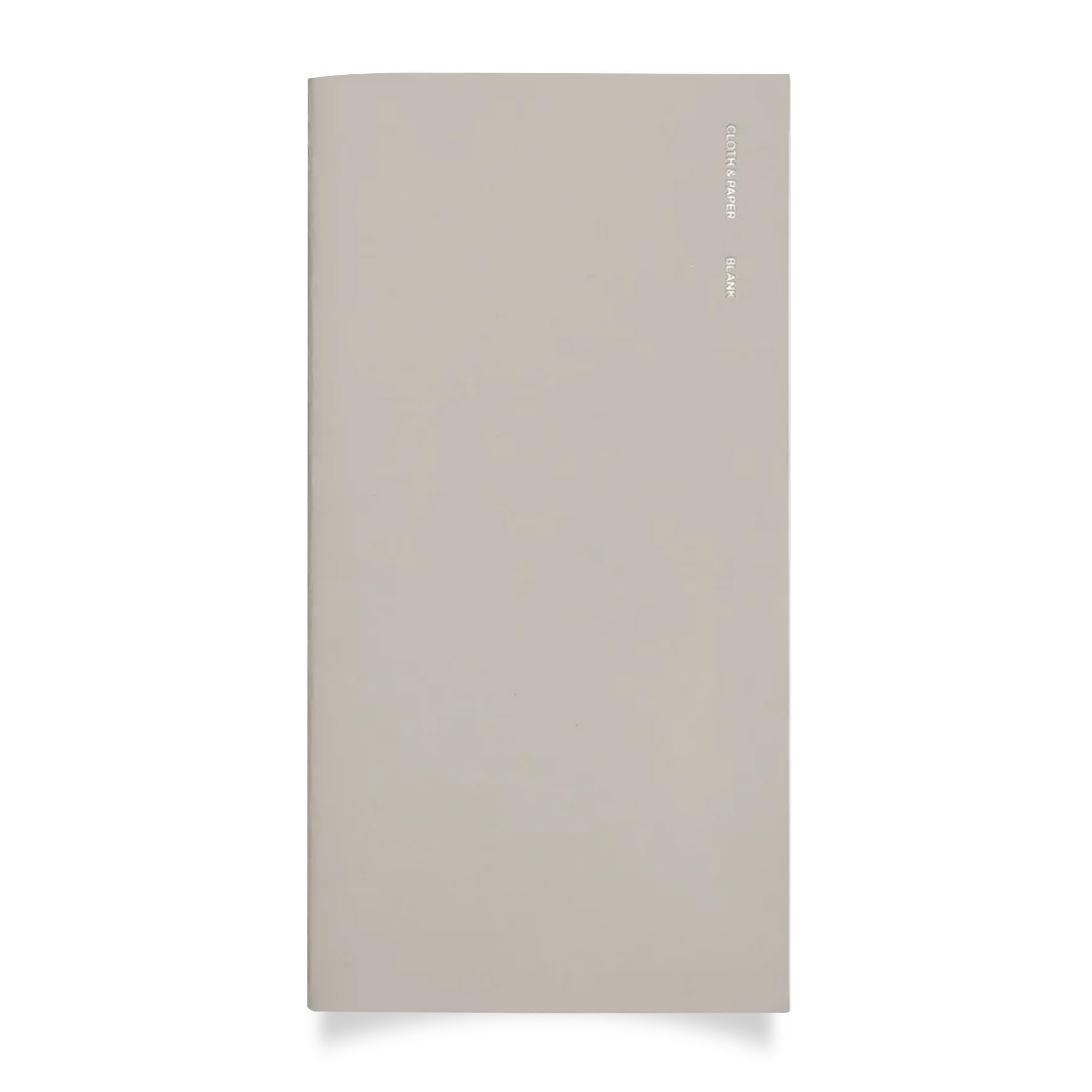 Cloth & Paper Travel Notebook | Blank Notebook – Angora | A5 Slim Writing Journal 4.3" x 8.3" | Unlined Notebook for Writing, Sketching, Creative Planning, Journaling & Notes – Soft Touch Cover