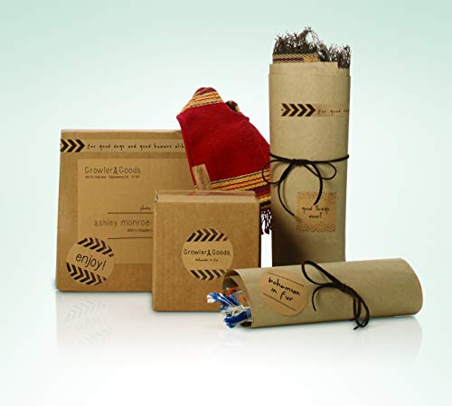 Avery Papel adesivo para impressão, 21,5 x 28 cm, marrom kraft, impressora a jato de tinta, 15 folha