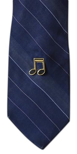 Image of Novel Merk Music Note Lapel Pin, Hat Pin & Tie Tack Set - Clutch Back