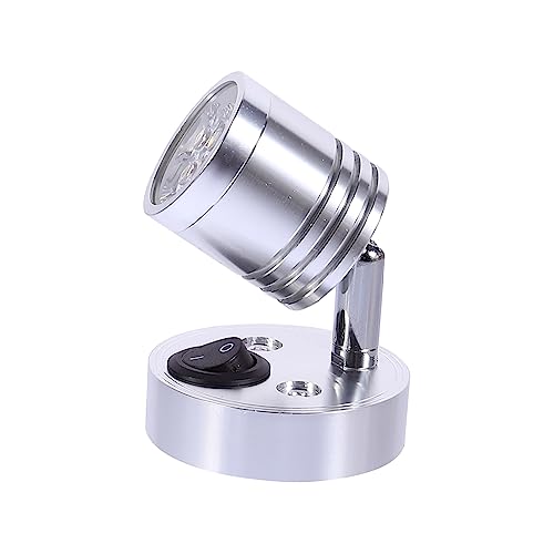 Alipis Led Flush Mount Ceiling Light 12v Rv Suction Light Aluminum Wall Lamp for Rv Boat Yacht Bright