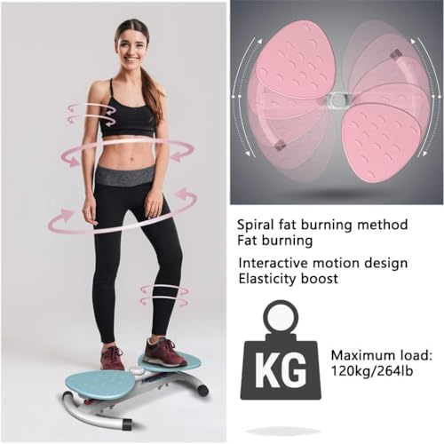 Image of BHAVYATA Elliptical Twister Stair Stepper Exercise with Resistance Band Helps in Weight Loss, Body Strength,Fitness Training Ideal for Men and Women Portable Cardio Home Gym Use