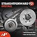 A-Premium Belt Tensioner Assembly with Pulley Compatible with Dodge Avenger Challenger Charger Durango Ram 1500/2500/3500/4500 Chrysler 300 Aspen Town & Country, Replace# 4861660AA