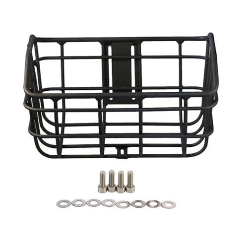 Panier avant en métal pour vélo avec fixation guidon de précision