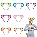 Shurhome Fashion Bear Ear Headband Halloween Costume Props Headpieces Short Dress for Costume Parties and Casual Outfits Cute Bear Accessories