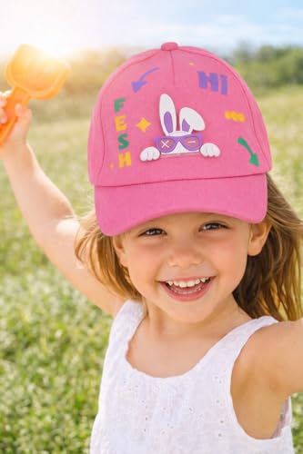 Image of PASSION PETALS Summer Dino Rockstar Baseball Cap for Kids Boys and Girls 2-4Years