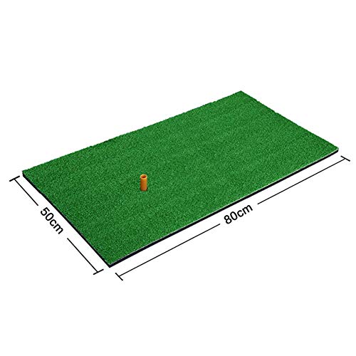 Sizet® Backyard Golf-Schlagmatte mit T-Stück, tragbare Golfgras-Übungsmatte (3. Generation, Realistische Gras-Putting-Matten) Golf-Startrampe für den Innenhof-Garten im Innenbereich