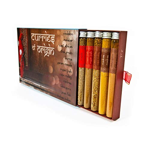 Eat.Art Curries of Origin - 12 Unique Different Curries - Food Cooking Gifts Luxury World Selection Box - Authentic Unusual Collection Fine Food Curry Set - Fine Food Gift