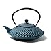 Produktbild Tealøv TEEKANNE GUSSEISEN 1,25 Liter | Gusseiserne Teekanne im Japanischen Stil | Gusseisen Teekanne mit Sieb aus Edelstahl | Hervorragende Wärmespeicherfähigkeit | Langlebig | Kambin | Blau