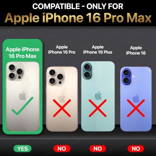 Image of WOW IMAGINE Crystal Clear Transparent Back Case Cover Compatible with iPhone 16 Pro Max | Full Device & Camera Protection Shockproof TPU | Flexible Silicone Back Cover Case - Transparent
