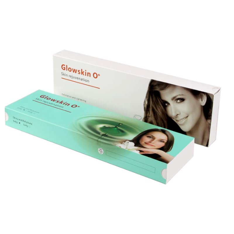 Oxygen Facial Machine Kit Capsules Gel Antiaging Skin Rejuvenation, Hydro Dermabrasion Facial Special Facial Cleaning Liquid GLOWSKIN 0+(Combination )