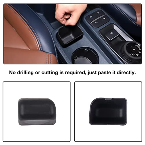 Aunginsy Car Cup Holder Rear Storage Slot Pad Compatible with Ford Maverick 2022 2023 Central Console Cup Holder Storage Box Organizer Tray Armrest Storage Secondary Container Insert TPE Accessories - Image 5