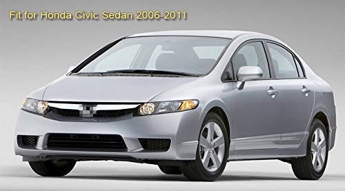 Speedlong 4Pcs Car Mud Flaps Splash Guard Fender Mudguard Black Compatible With Honda Civic Sedan 2006-2011 07 08 09 10 #TOP1