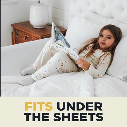 Image of Travel Bed Rail - Inflatable Bed Bumper for Safe Sleep & Fall Protection | Fits Twin, Full, Queen & King Beds | Non-Slip Base | Built-In Gentle Glowing Night Light | Portable Travel Bed Rail | 1-Pack