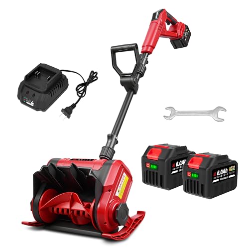Snow Shovel, 20V | 12-Inch Cordless Snow Blower, Electric Snow Shovel with 2PCS 6.0Ah Batteries &...