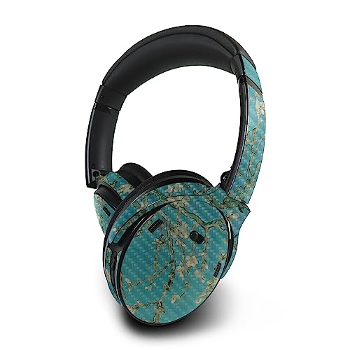 Image of MightySkins Carbon Fiber Skin Compatible with Bose QuietComfort 45 Headphones Almond Blossom | Protective, Durable Textured Carbon Fiber Finish | Easy to Apply | Made in The USA