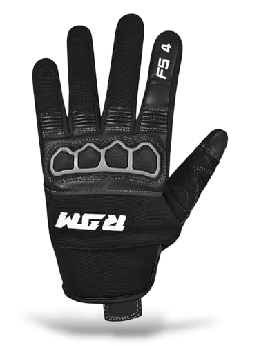 TLA RAM Guanti moto con protezioni nocche omologati CE, Taglie sino 5XL uomo e donna, Guanti da moto, scooter, quad, touchscreen, traspiranti, mezza stagione, alta protezione all'impatto.