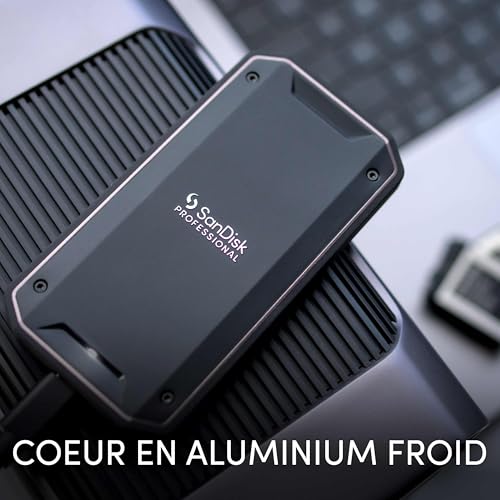 Image of SANDISK Professional 2TB PRO-G40 SSD - Up to 3000MB /s, Thunderbolt 3 (40Gbps), USB-C (10Gbps), IP68 dust /Water Resistance, External Solid State Drive - SDPS31H-002T-GBC1D [exFAT Version]
