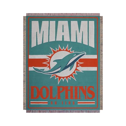 FOCO Miami Dolphins NFL Team Logo Woven Tapestry - 46" x 60"