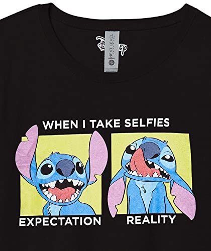 Disney Little, Big Lilo Stitch Selfie Girls Short Sleeve Tee Shirt2