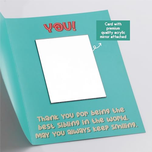 Image of Oye Happy Expressive Rakhi Mirror Card Thoughtful Rakshabandhan Gift For Sister /Behen /Didi,Valentine's Day