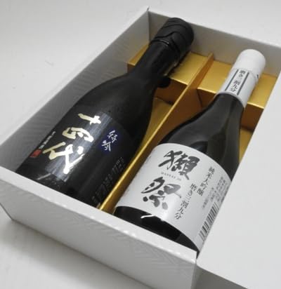 Amazon.co.jp: 【ギフト包装無料】十四代 特吟生貯蔵 300ml本+獺祭 純 