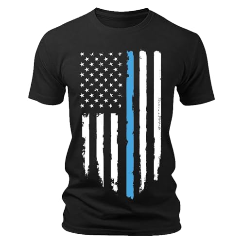 American Shirts for Men USA Patriotic 4th of July T-Shirts Independence Day Outfit Stars Striped Shirt Fashion Big and Tall Fathers Workout Top Graphic Tees 4th July Sale Camiseta America