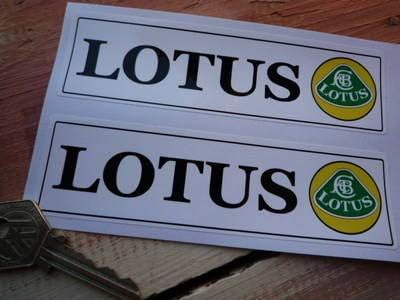 Amazon Lotus Text Logo Oblong Stickers ロータス ロゴ ステッカー シール デカール 140mm 40mm 2枚セット 並行輸入品 ステッカー デカール 車 バイク