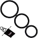 Penis Ring Set for Men | Lyps Eclipse - Penis Erection Enhancing 3 Different Sizes Cock Rings Premium Stretchy Medical Grade Soft Silicone Seamless Rings for Harder, Stronger and Longer Action