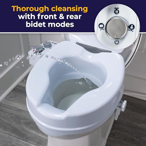 Image of Drive Medical PreserveTech Raised Toilet Seat with Bidet, Adjustable Temp