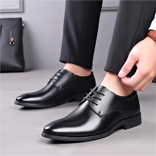 Leather Formal Business Oxford Shoes Mens Patent Lace-Up Soft Bottom Casual Classic Work Office Dress for Wedding2