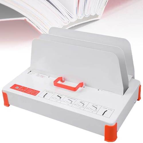 HNBYLMM Máquina de encuadernación termofusible, máquina de encuadernación térmica con Espesor máximo de encuadernación de 50 mm, A3/A4/A5 (Borde Corto), para oficinas y escuelas