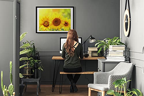 Affiche 70x50 cm Tulup et cadre MDF pour tableau décoratif moderne