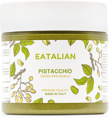 EATALIAN by AMZ BETTER Crema de Pistacho, Deliciosa Crema para Untar, Sabor Dulce y Único, Pasta...