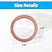 Ywdiml 20PCS Oil Drain Plug Gaskets, OEM# 007603-014106 14mm Cooper Auto Oil Crush Washer, Automotive Washer Sealing Replacement Accessories, Compatible with Most Vehicles