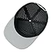 FEINION Men Flat Brim Adjustable Performance Hat Snapback Laser Perforated Baseball Cap (Grey)
