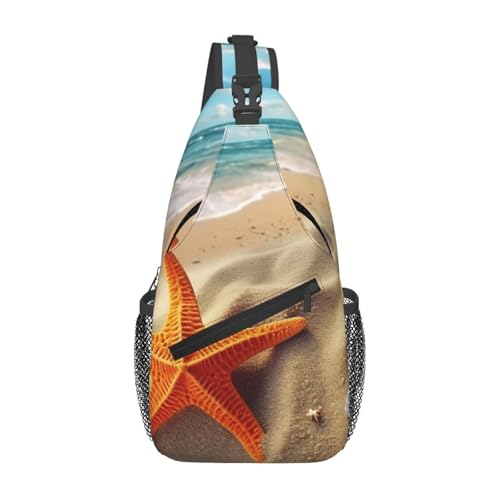 Mochila cruzada tipo sling para mujer y hombre color negro